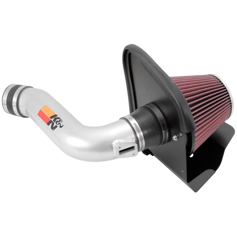 K&N High Performance Air Intake Kit, passer til Ford Edge 2.0L L4 2012-2014 - Silver (77-2586KS)