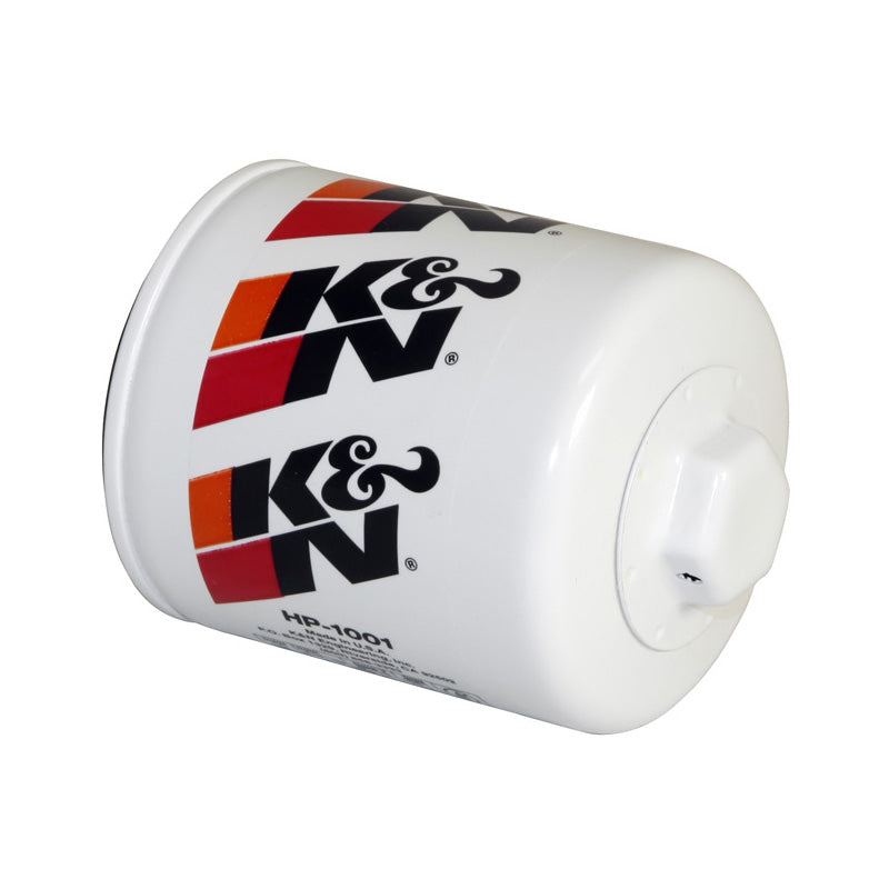 K&N Oil Filter - Spin-On 76x79mm, passer til Chevrolet, Pontiac, Saab, Buick, Oldsmobile, GMC (HP-1001)