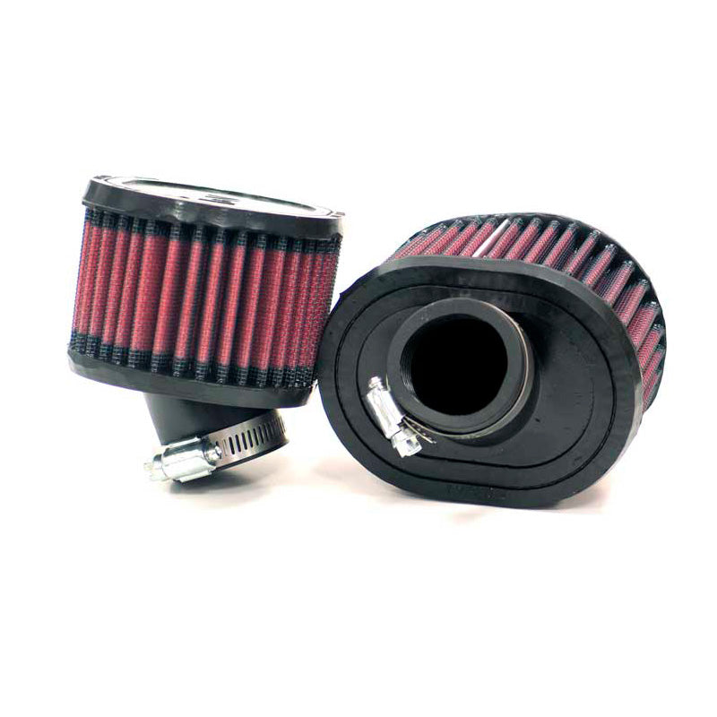 K&amp;N Universal Oval Air Filter 38 mm fläns, 30 graders vinkel, 102 mm höjd (R-0642) (set med 2)