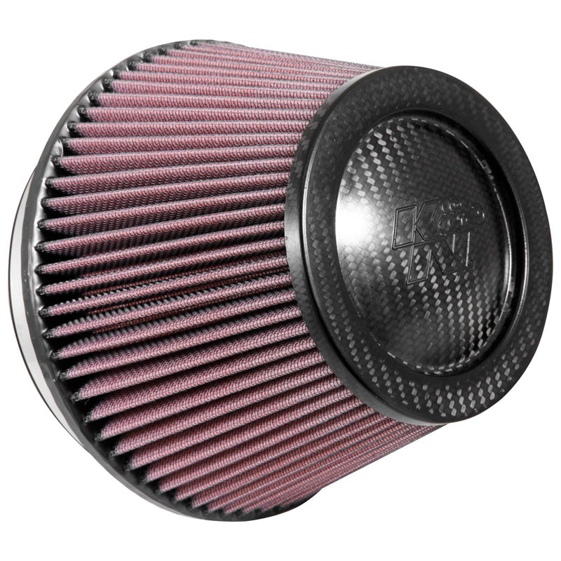 K&amp;N Universalluftfilter - Kolfibertopp - 152 mm fläns, 190 mm bas, 130 mm topp, 127 mm höjd (RP-2960)