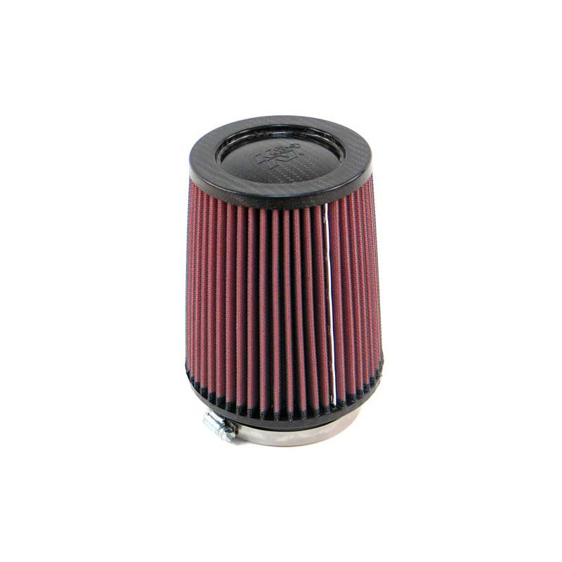 K&N Universal Air Filter - Carbon Fiber Top - 89mm flange, 140mm base, 114mm top, 165mm height (RP-4630)