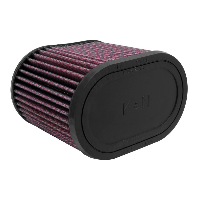 K&amp;N Universal Oval Air Filter 70 mm fläns, 159 mm x 102 mm, 127 mm höjd (RU-1500)