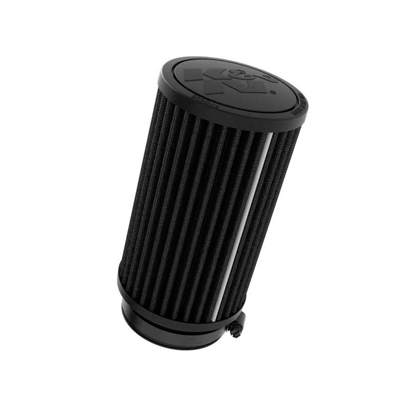 K&N Black Universal Dryflow Round Air Filter 64mm flange, 89mm outside diameter, 152mm height (RU-3131HBK)