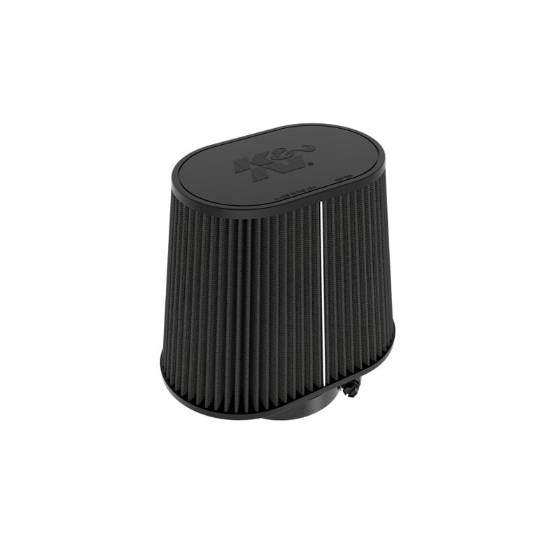 K&N Black Universal Dryflow Oval/Conical Air Filter 102mm flange, 146mm x 229mm base, 178mm x 114mm top, 191mm height (RU-3132HBK)