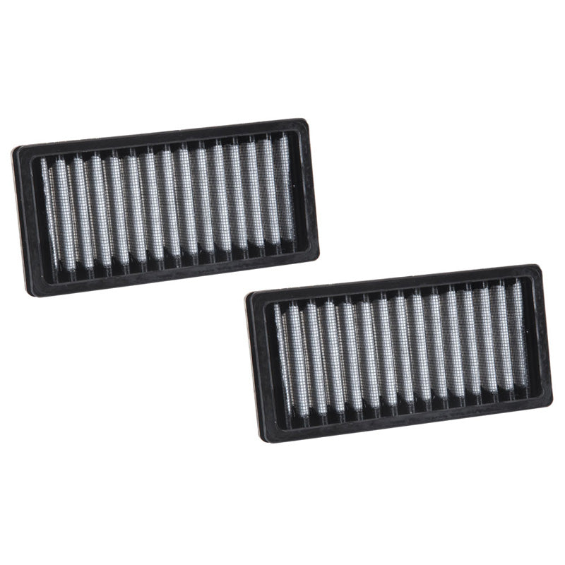 K&N Cabin Air Filter (2 pieces), passer til Jeep Wrangler 2.8, 3.6, 3.8 2011-2017 (VF1010)