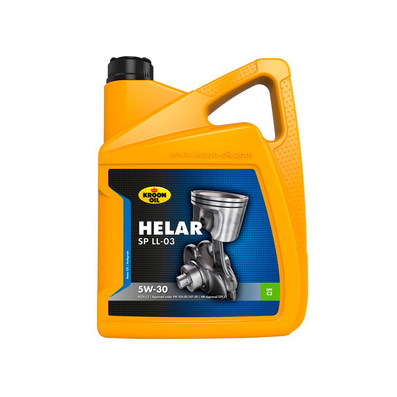 Kroon-Oil, Helar SP LL-03 5W-30 Motorolie - 5L - Brændstofbesparende og Langtidsholdbar