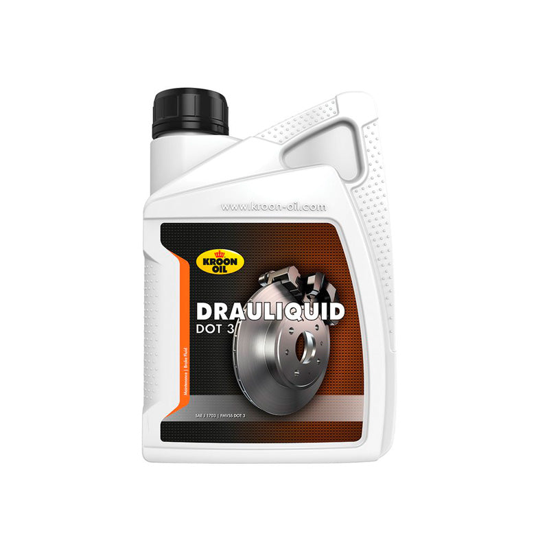 Kroon-Oil, Drauliquid DOT 3 - Syntetisk Bremsesæbe - 1L