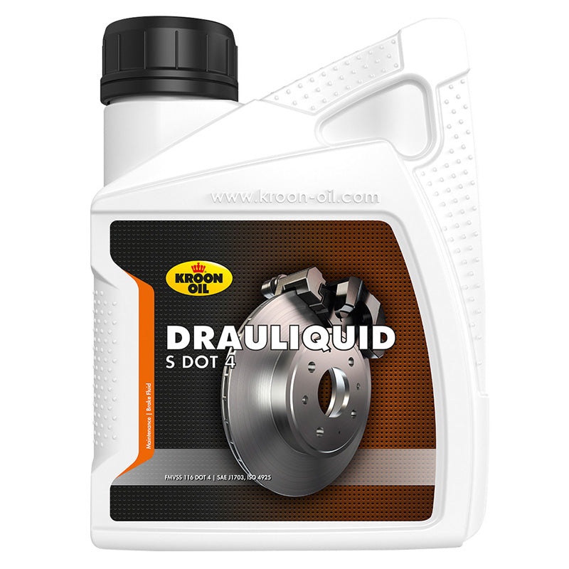 Kroon-Oil, Drauliquid-S DOT 4 - Syntetisk Bremsesæbe - 500ml