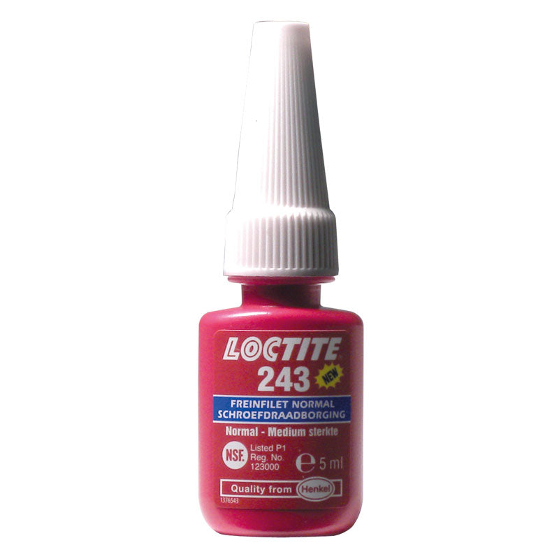 Loctite, 243 Threadlocker medium strength (blue) 5ml