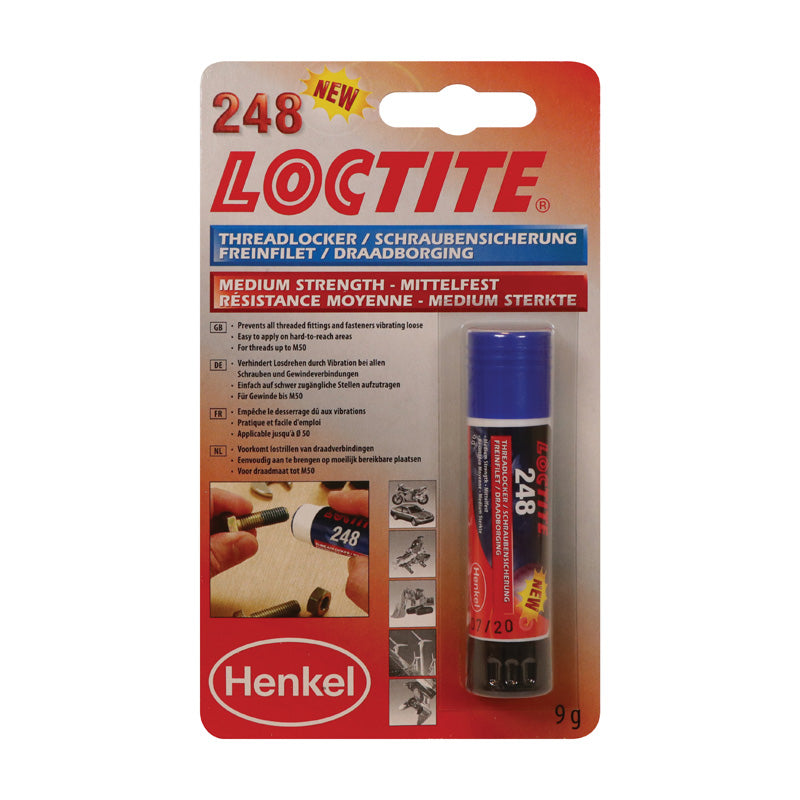 Loctite, 248 Threadlocker stick medium strength (blue) 9ml