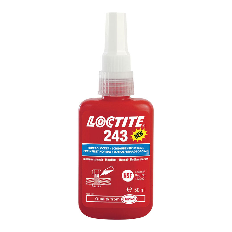 Loctite, 243 Threadlocker medium strength (blue) 50ml