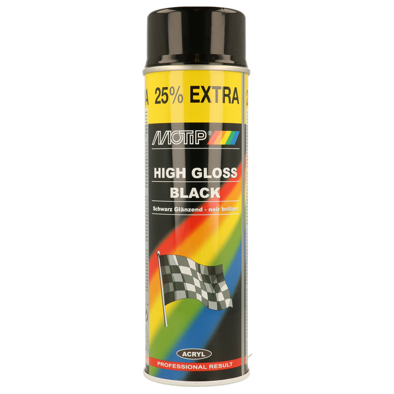 Motip, Rallye Lacquer - Black high gloss - 500ml