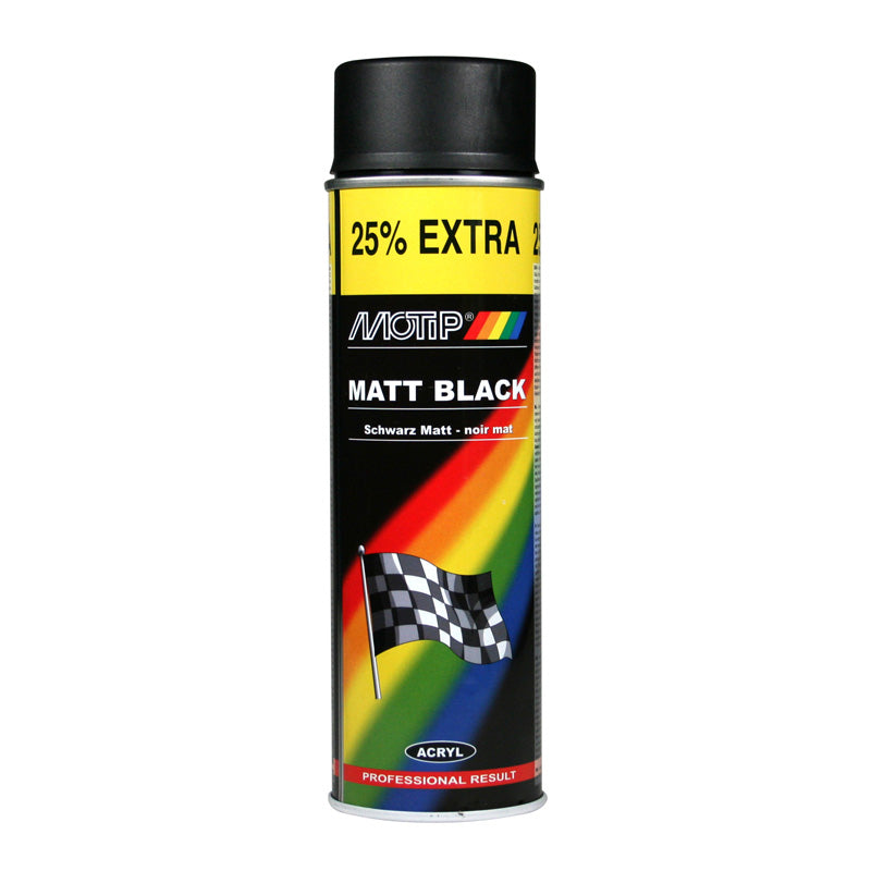 Motip, Rallye Lacquer - Matt black - 500ml