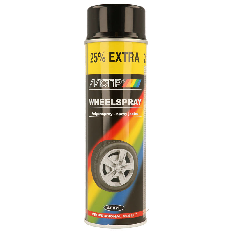 Motip, Wheel Spray - Black gloss - 500ml