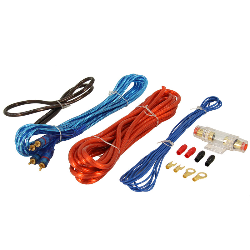 Newsound, Kabelkit 750W - 10mm2 med 5m Strøm- og RCA-Kabel