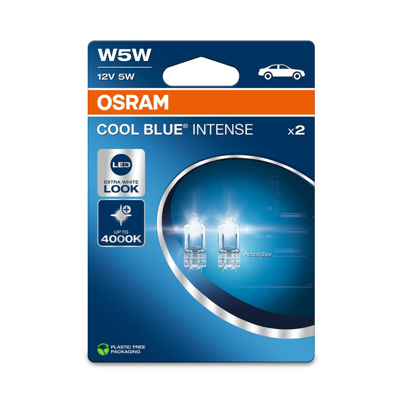 Osram, Cool Blue Intense Xenon-lamper - T10 - 12V/5W - sæt med 2 stk.