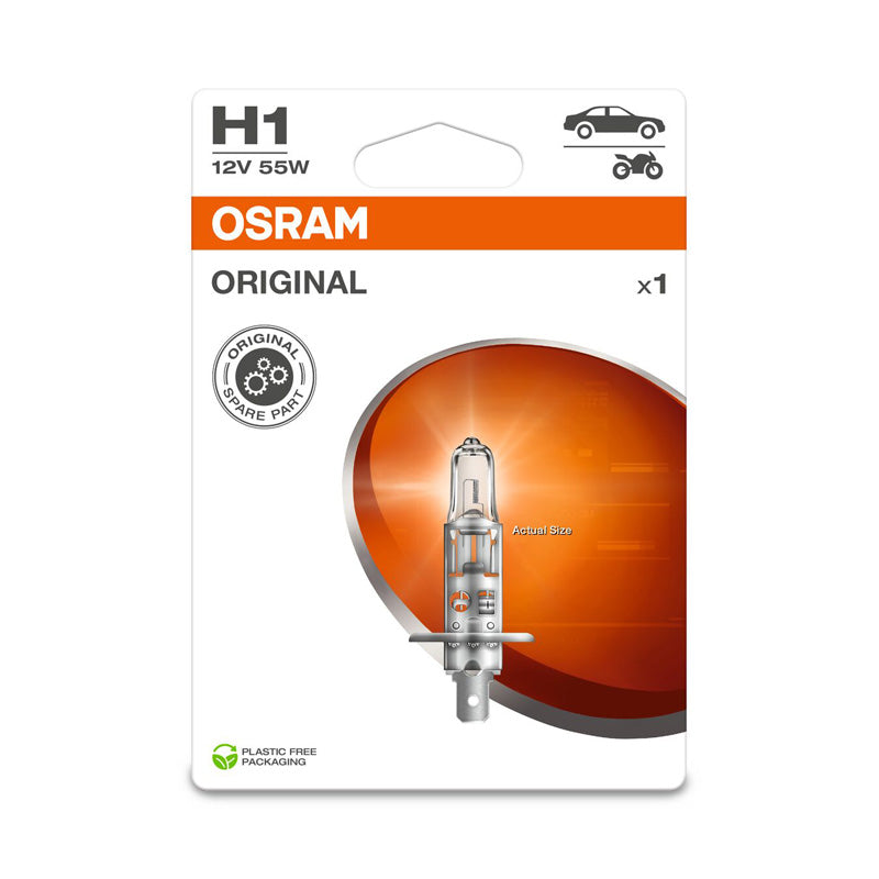 Osram, Original Halogenpære - H1 - 12V/55W - Enkeltstykke