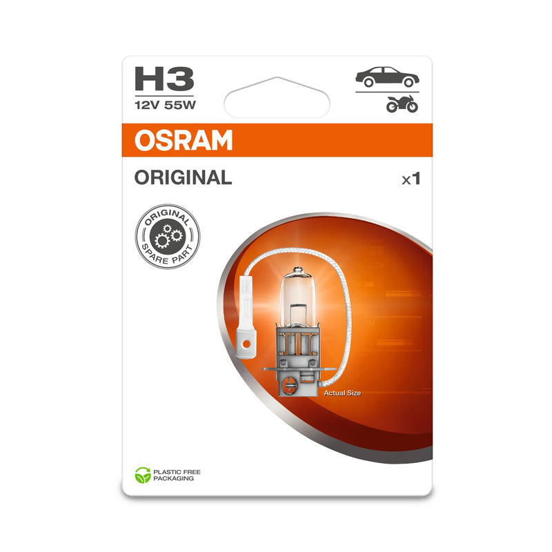 Osram, Original Halogenpære H3 - 12V/55W - Enkeltstykke