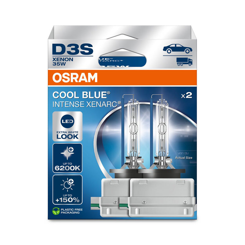 Osram, Xenarc Cool Blue Intense Xenonpærer - D3S - 12V/35W - Sæt af 2 - Op til 6200K