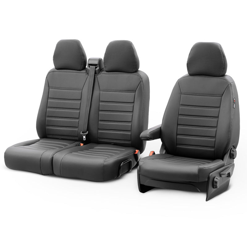 New York Design Artificial leather seat covers 2+1 suitable for Citroën Jumpy/Peugeot Expert/Toyota Proace 2016-/Opel Vivaro 2019-/ Fiat Scudo 2022- (with split in seat/bench)