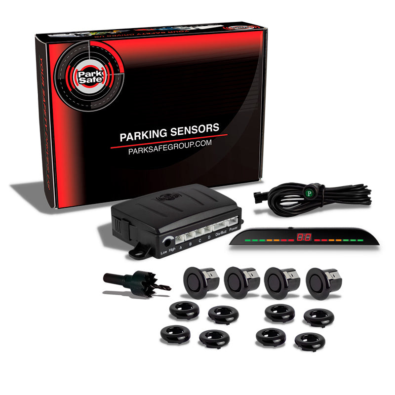 Parksafe, Intelligent Front Parkeringsalarm med 4 Sensorer og LED Display