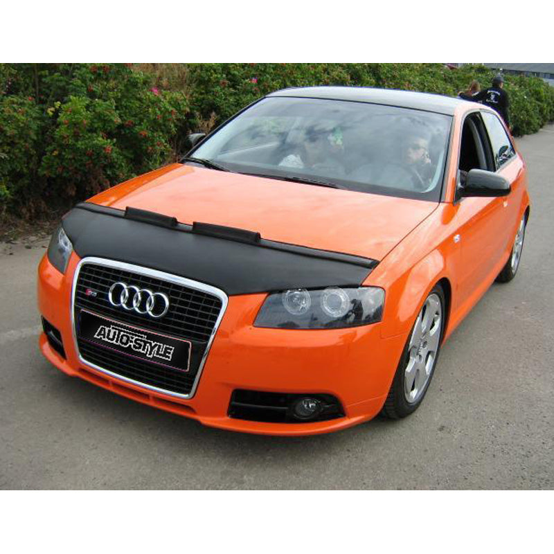 AutoStyle, HoodBra, passer til Audi A3 8P 2005-2008 sort (singleframe grill)