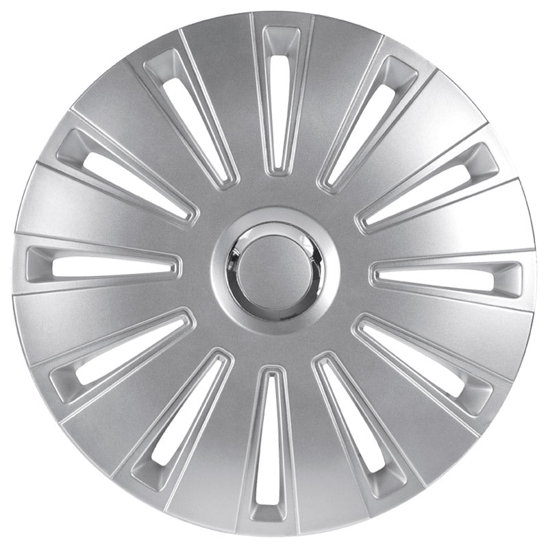 AutoStyle, Hjulkapsler, 4stk, Daytona Pro 13-tommer silver/chrome ring