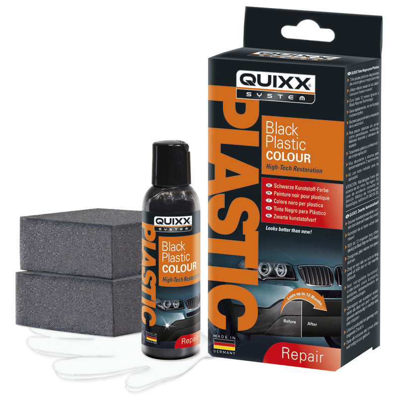 QUIXX, Sort Plastfarve - 75ml - Dybe Farver & Langvarig Beskyttelse