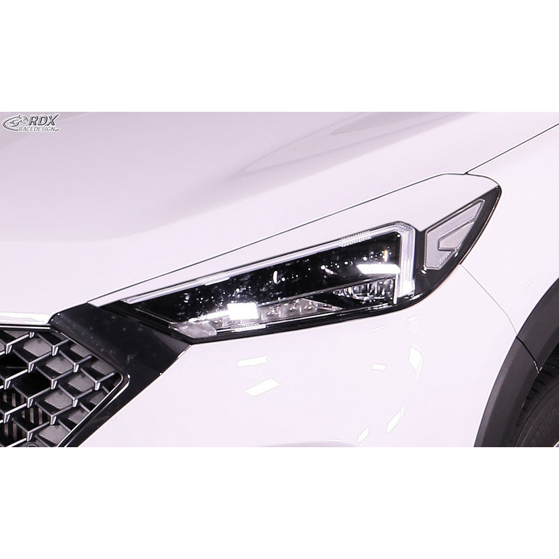 RDX Racedesign, Øjenskygger, passer til Hyundai Tucson (TLE) Facelift (only LED headlights) 2018-2020 (ABS)