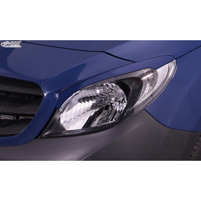 RDX Racedesign, Øjenskygger, passer til Mercedes Citan (W415) (only for Halogen headlights) 2012-2021 (ABS)