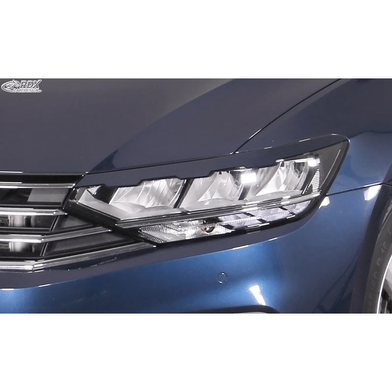 RDX Racedesign, Øjenskygger, passer til Volkswagen Passat 3G B8 Facelift 2019- (Carved) (ABS)