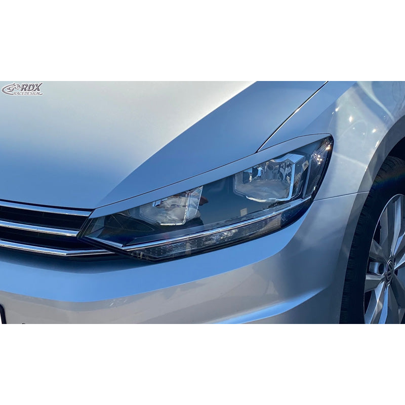 RDX Racedesign, Øjenskygger, passer til Volkswagen Touran (5T) 2015- (Halogen) (ABS)