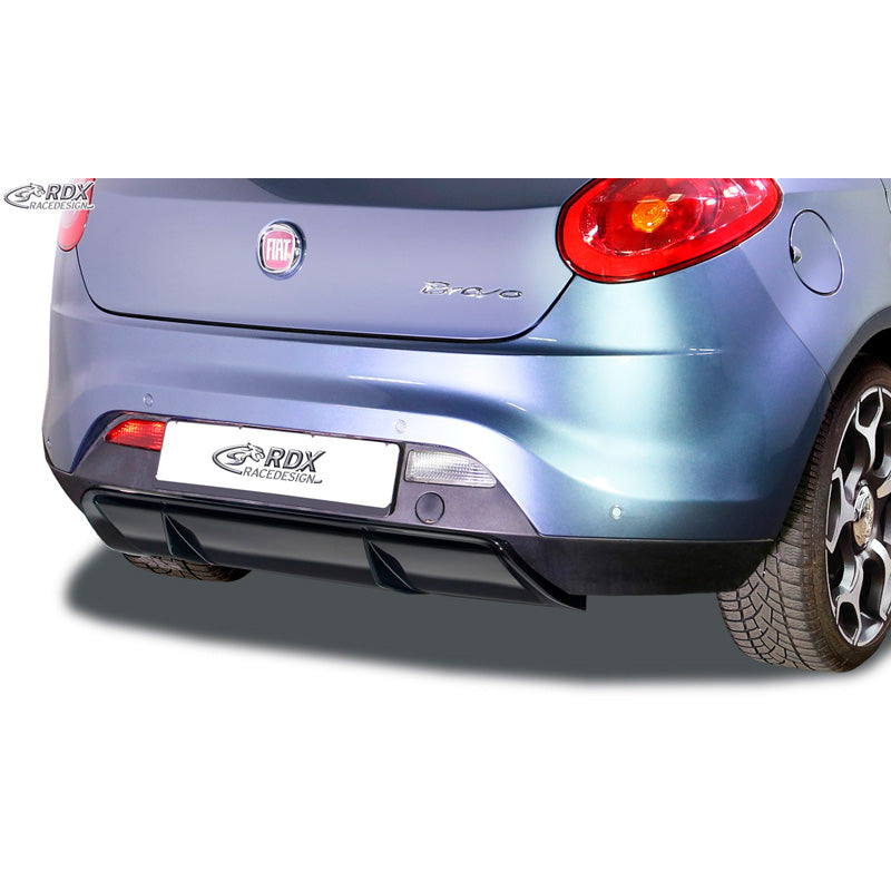 RDX Racedesign, Rear bumper skirt 'Diffusor', passer til Fiat Bravo (198) 2007-2014 (ABS glossy black)