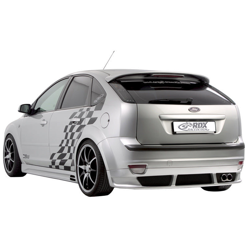 RDX Racedesign, Rear bumper skirt, passer til Ford Focus II 2005-2008 excl. ST/Wagon (PU)