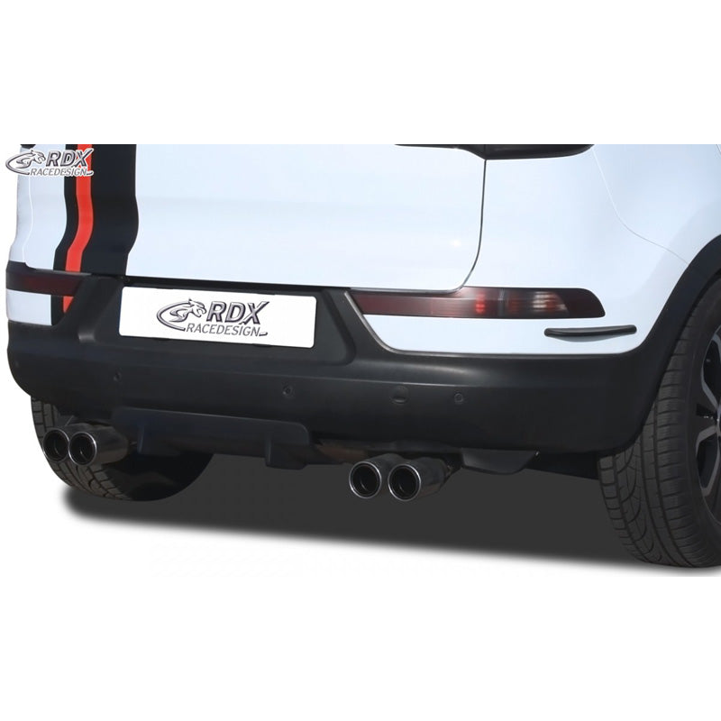 RDX Racedesign, Rear bumper skirt 'Diffusor U-Diff', passer til Kia Sportage (SL) 2010-2015 (PU)