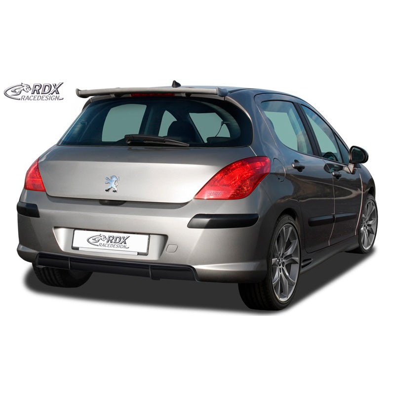 RDX Racedesign, Rear bumper skirt 'Diffusor', passer til Peugeot 308 HB 2007-2013 (ABS glossy black)