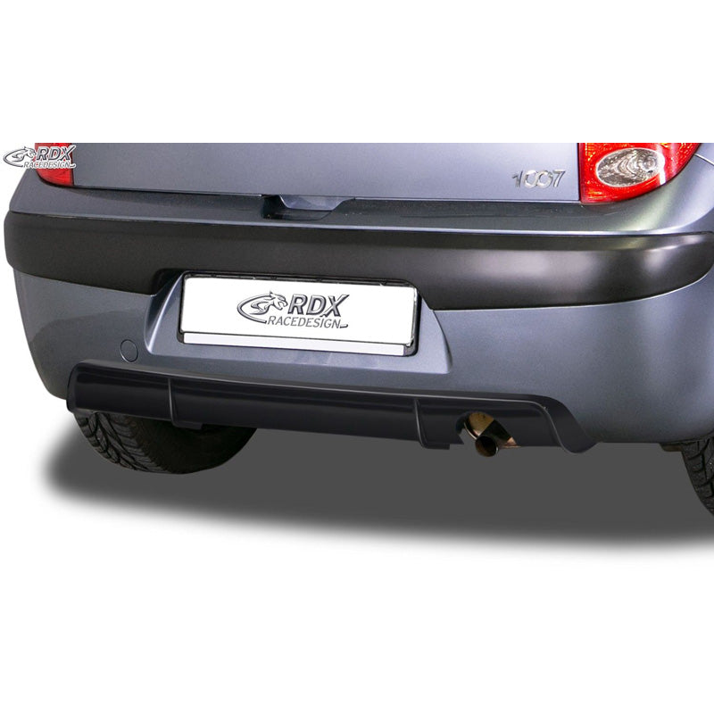 RDX Racedesign, Rear bumper skirt 'Diffusor', passer til Peugeot 1007 2005- (ABS)