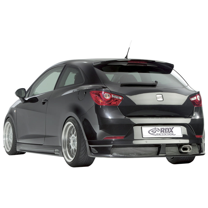 RDX Racedesign, Rear bumper skirt, passer til Seat Ibiza 6J SC 3 doors 2008-2012 excl. FR/Cupra (PU)