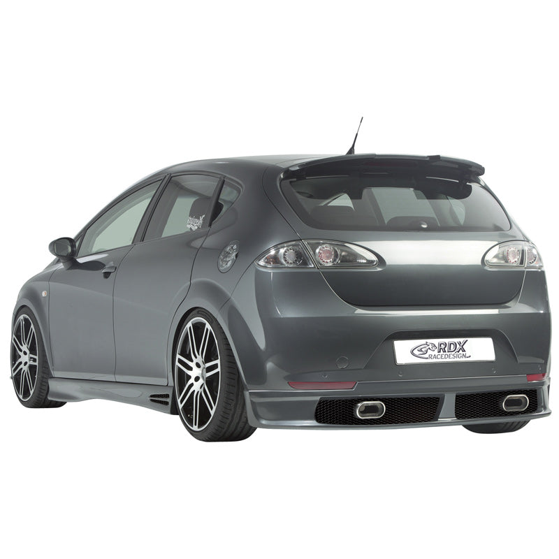 RDX Racedesign, Rear bumper skirt, passer til Seat Leon 1P 2005-2009 excl. FR/Cupra (PU)