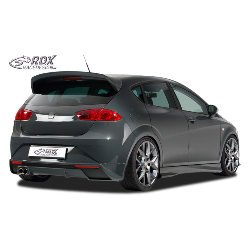 RDX Racedesign, Rear bumper skirt, passer til Seat Leon 1P Facelift 2009-2012 excl. FR/Cupra (PUR)