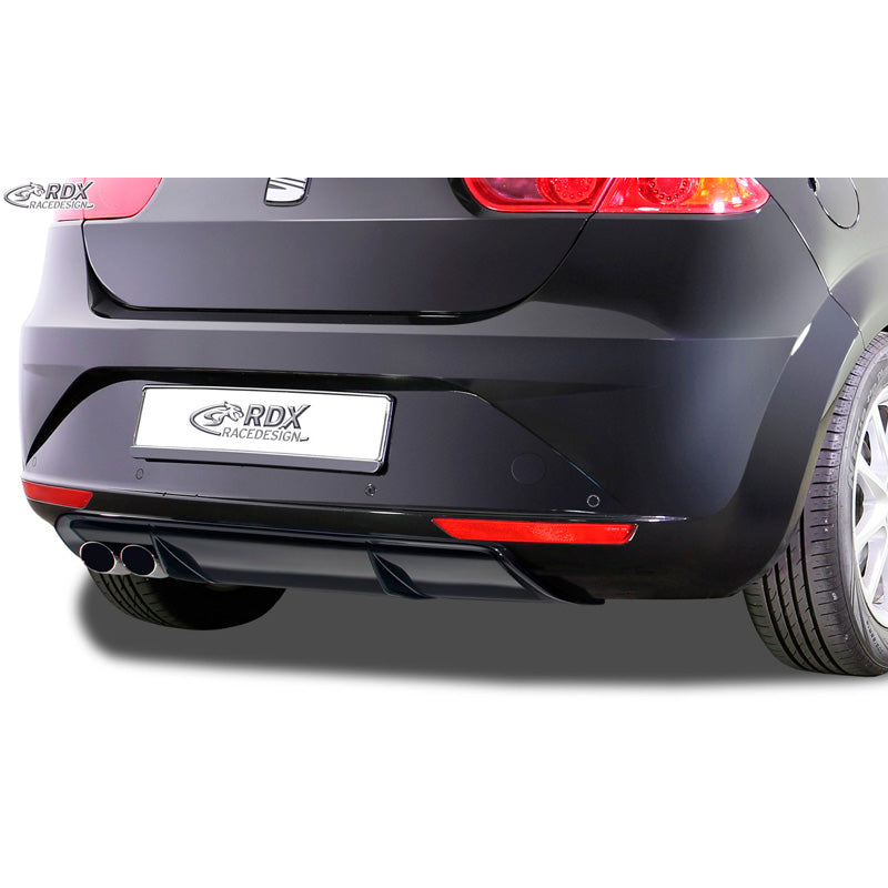 RDX Racedesign, Rear bumper skirt 'Diffusor', passer til Seat Leon 1P Facelift 2009-2012 excl. FR/Cupra (ABS glossy black)