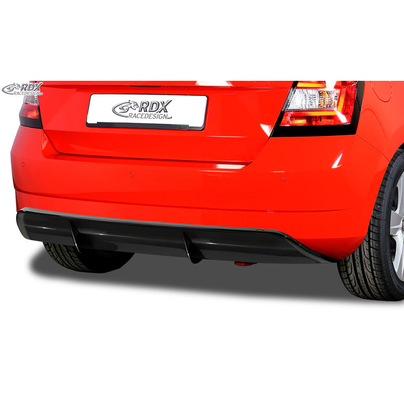 RDX Racedesign, Rear bumper skirt 'Diffusor', passer til Skoda Fabia III HB (NJ) 2014- (ABS glossy black)