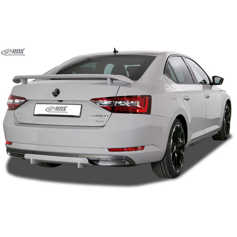 RDX Racedesign, Rear bumper skirt 'Diffusor U-Diff XL', passer til Skoda Superb III (3V) 2015- (PU)