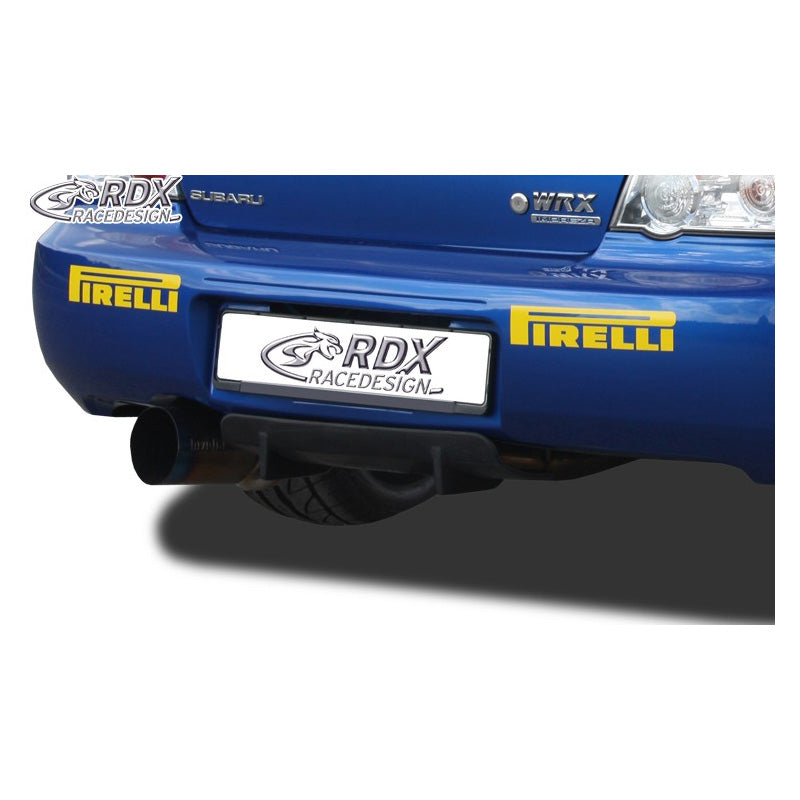 RDX Racedesign, Rear bumper skirt 'Diffusor U-Diff', passer til Subaru Impreza 3 (GD) WRX 2005-2007 (PU)