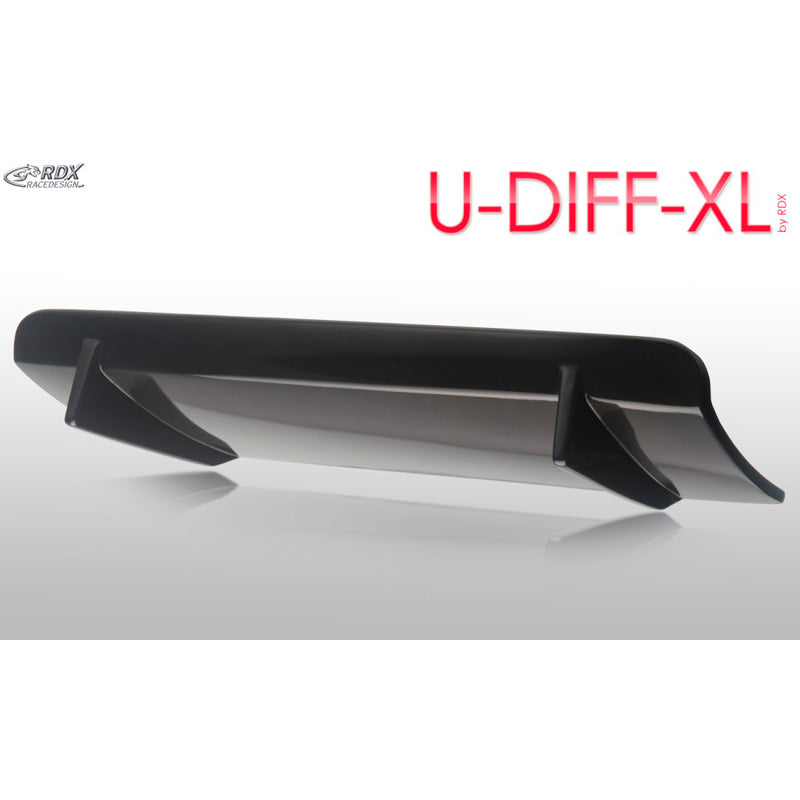 RDX Racedesign, Rear bumper skirt 'Diffusor' Universal 'U-Diff XL' 71,5cm (PU)