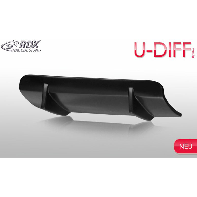 RDX Racedesign, Rear bumper skirt 'Diffusor' Universal 'U-Diff' 52,5cm (PU)