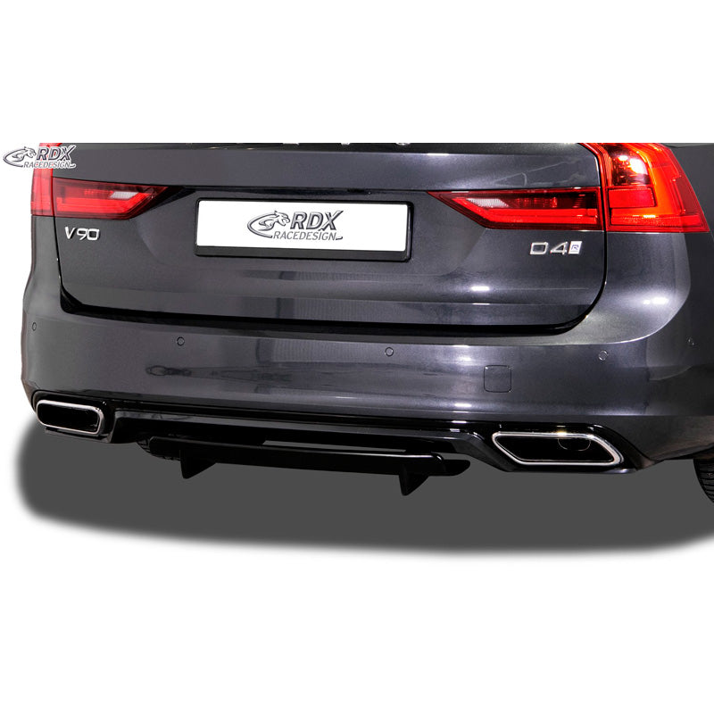 RDX Racedesign, Rear bumper skirt 'Diffusor U-Diff', passer til Volvo S90/V90 R-Design 2016- (PU)