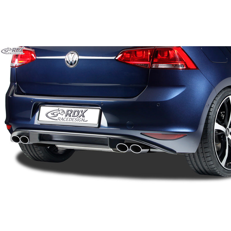 RDX Racedesign, Rear bumper skirt 'Diffusor', passer til Volkswagen Golf VII HB 3/5-doors 2012- 'R-Look' excl. GTi/GTD (PUR)