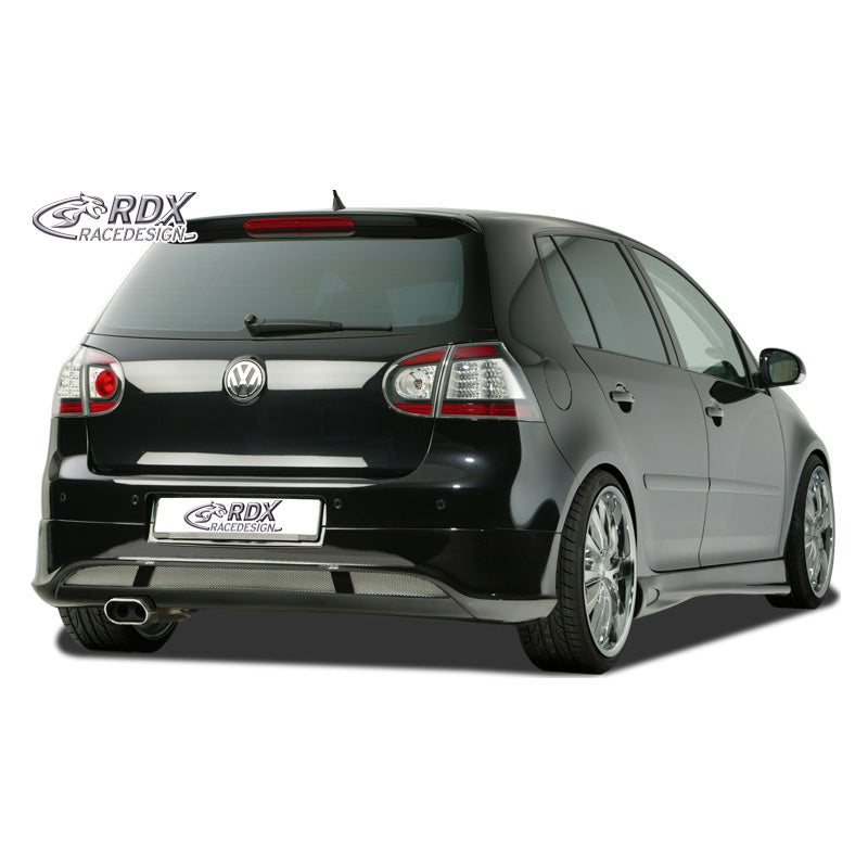 RDX Racedesign, Rear bumper skirt, passer til Volkswagen Golf V HB 3/5-doors 2003-2008 'V2' (ABS)