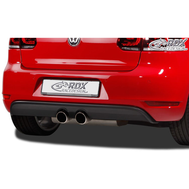 RDX Racedesign, Rear bumper skirt (Diffuser), passer til Volkswagen Golf VI GTI/ GTD 2007-2013 (GFK)